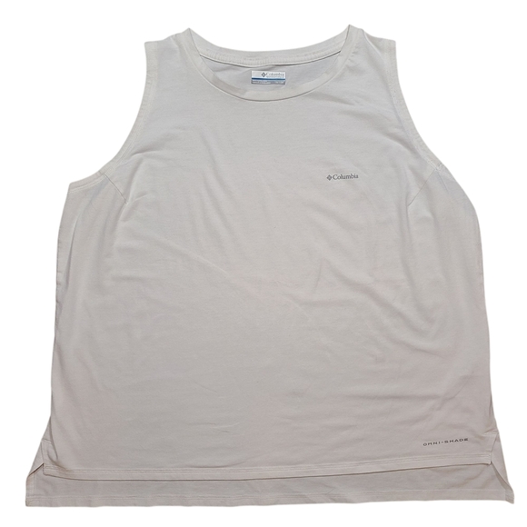 Columbia Other - Columbia Omni-Shade Mens Tank Top 1X White Sleeveless UV Protection Activewear